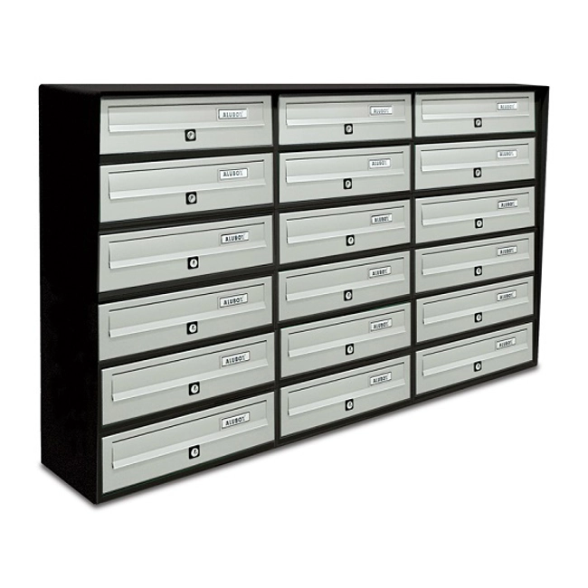 Vendita online Casellario postale 18 posti orizzontale esterno - Slim